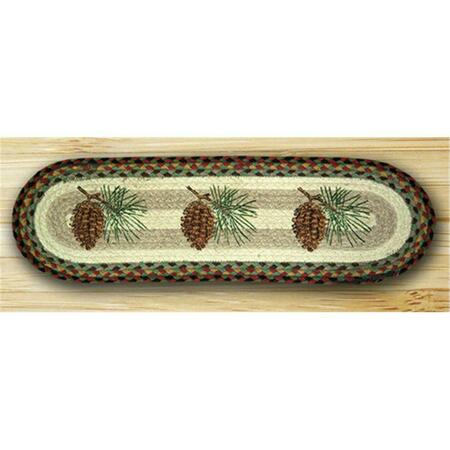 CAPITOL EARTH RUGS Oval Stair Tread- Pinecone 49-ST081P
